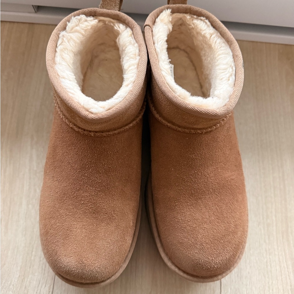 UGG Tan Platform Boots
